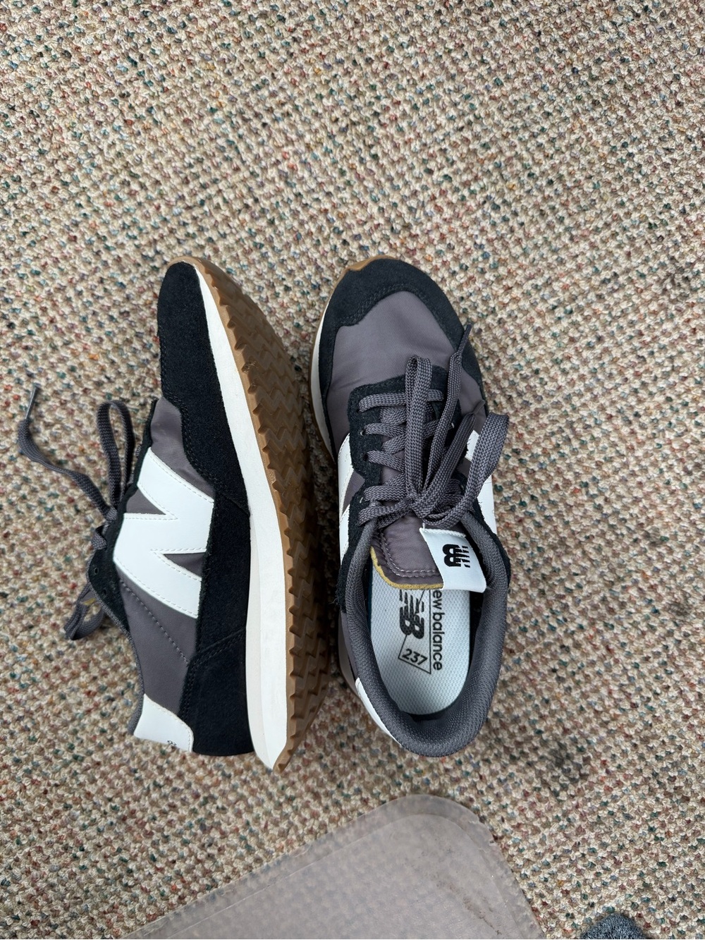 New Balance Women's Gray, Black & White Retro Runner Sneakers